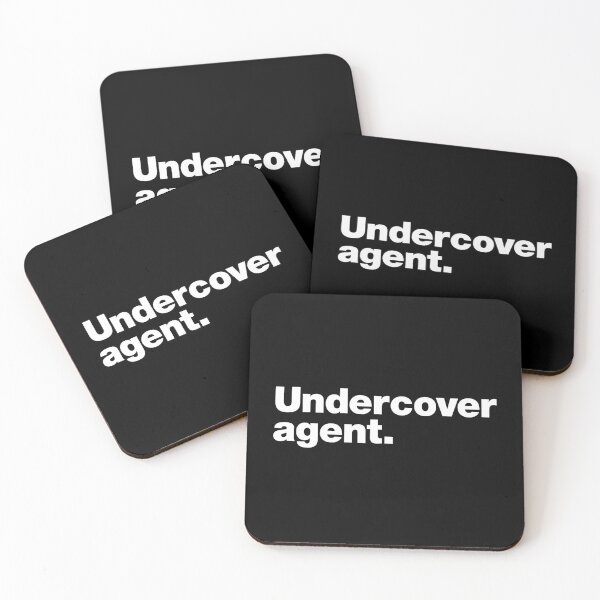 Item preview, Undercover agent  (white letters) designed and sold by dudethecreator.