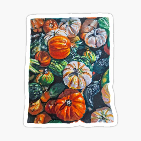 Item preview, Pumpkins,Squashes,Gourds designed and sold by LornaBowdenART.