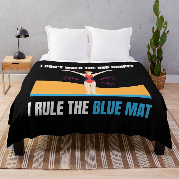 Item preview, I rule the blue Mat Gymnastic and Acrobatic Gymnast Saying   designed and sold by Rzelemenz.