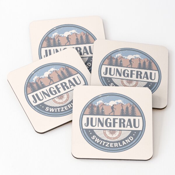 Item preview, Jungfrau Switzerland Bernese Alps Vintage Hiking Design designed and sold by CynthiaGraphics.