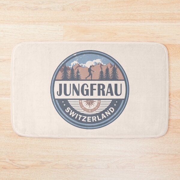 Item preview, Jungfrau Switzerland Bernese Alps Vintage Hiking Design designed and sold by CynthiaGraphics.