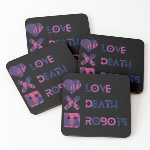 Item preview, Love Death and Robots Glitch Logo - ORIGINAL DRAWN by SillyFun.redbubble.com designed and sold by SillyFun.