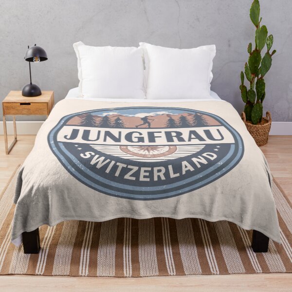 Item preview, Jungfrau Switzerland Bernese Alps Vintage Hiking Design designed and sold by CynthiaGraphics.