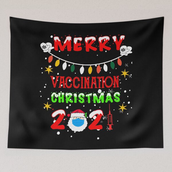 Item preview, merry vaccination Christmas santa claus 2021 tree designed and sold by ilias13.