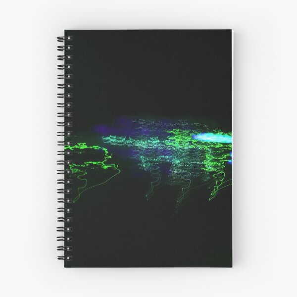 Item preview, The multicolored  blue and green lightning  flash on the black night background designed and sold by IraNiva.