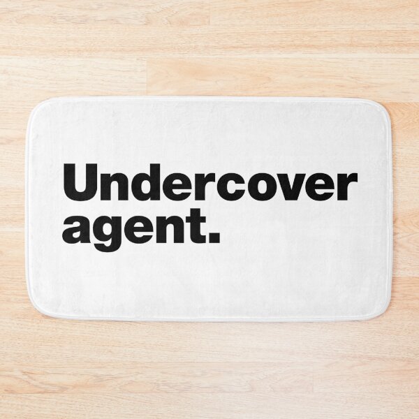Item preview, Undercover agent  (black letters) designed and sold by dudethecreator.