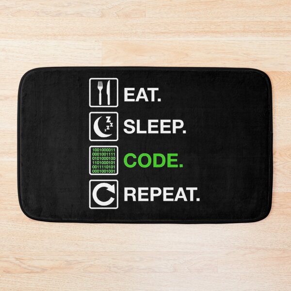 Item preview, EAT. SLEEP. CODE. REPEAT. designed and sold by Sahil Belurkar.
