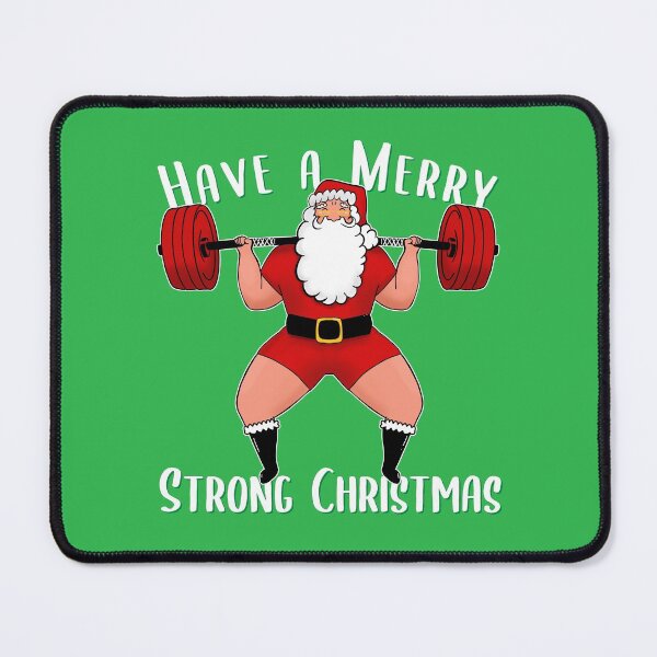 Item preview, Squat Santa Training Squats with Santa for Lifting lovers Gym design designed and sold by SusanaDesigns.