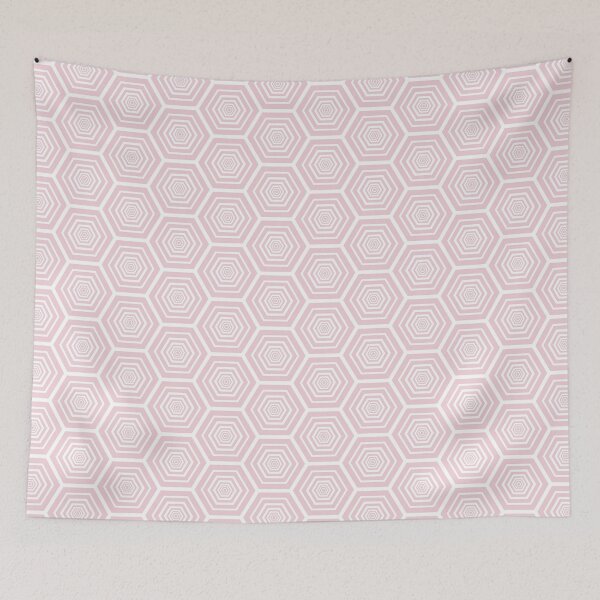 Item preview, Fancy Hexagon Pattern Pink designed and sold by MC Art Studio.