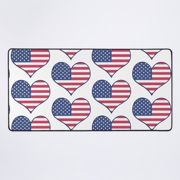 Item preview, STARS AND STRIPES HEART FLAG designed and sold by lindaully.