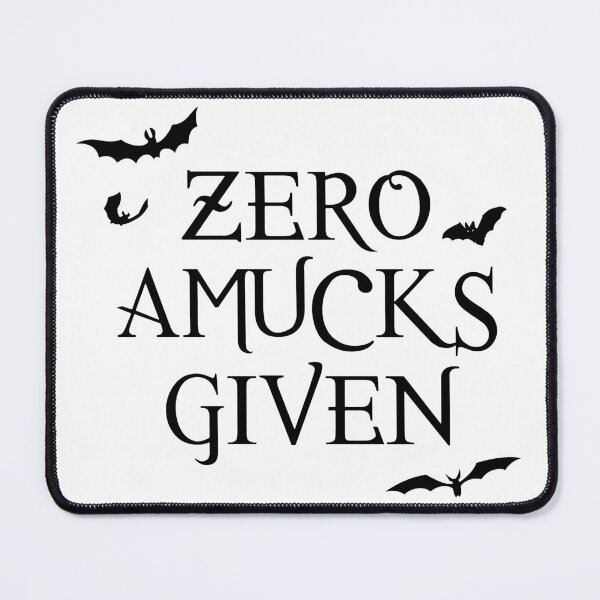 Item preview, Zero Amucks Given designed and sold by Jessica Cushen.