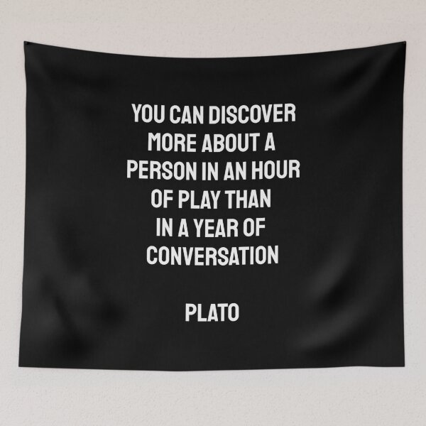 Item preview, You can discover more about a  person in an hour of play than  in a year of  conversation - Plato designed and sold by Inspirationmotivation.