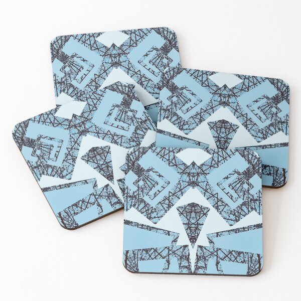 Item preview, Jacquard Ice Blue Vibrations (Home Comforts) designed and sold by amoribella-blue.