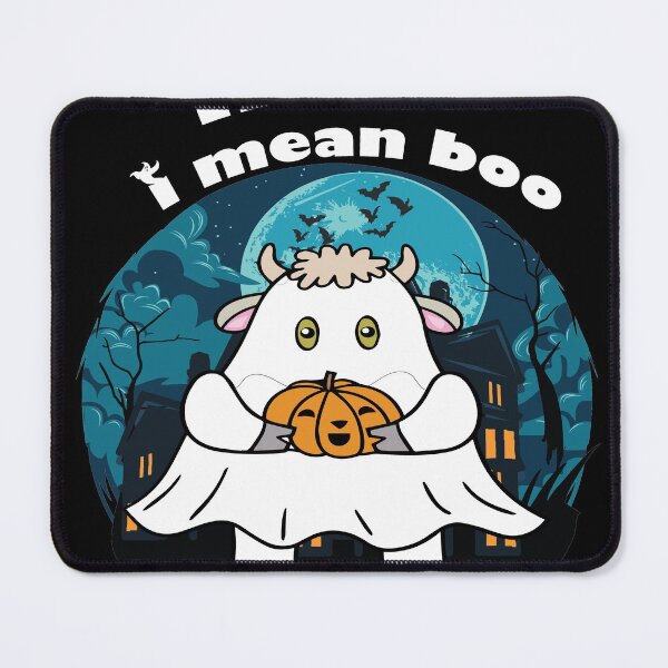 Item preview, Ghost Cow Moo I Mean Boo Pumpkin Moon Halloween designed and sold by smarayoung.