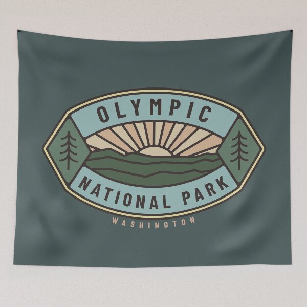 Item preview, Olympic National Park Logo designed and sold by spatiumnatura.
