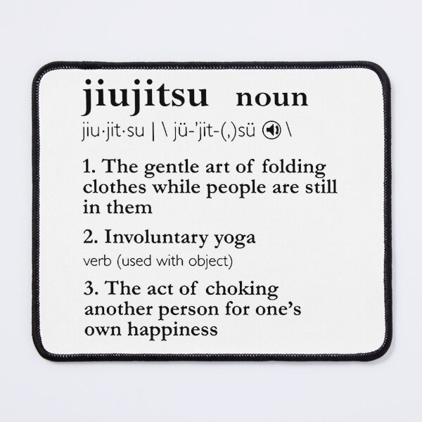Item preview, brazilian jiu jitsu humor Jiujitsu Gift Premium Art Apparel Essential Motivation Inspiration Joy Mood  Funny Jiu Jitsu designed and sold by DesignByHeartUK.
