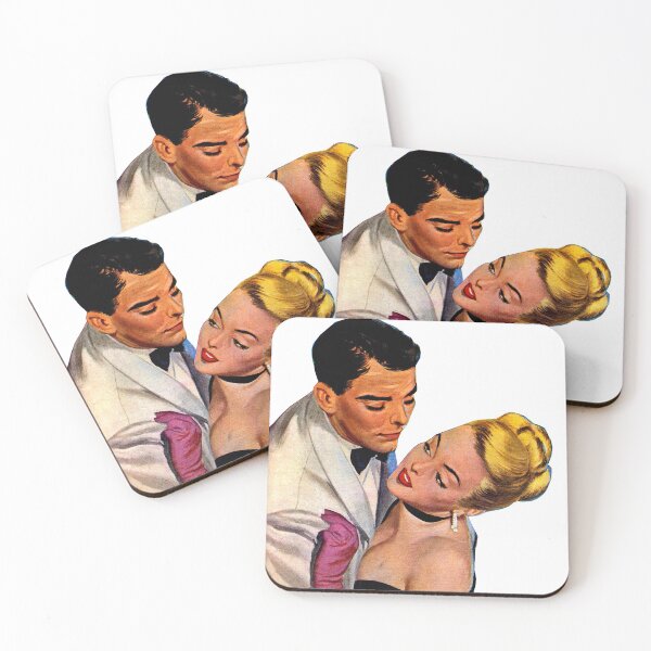 Item preview, White Tux Dinner Date - Romantic Vintage 1940s 1950s Romance Lovers Love designed and sold by paljoeyprints.