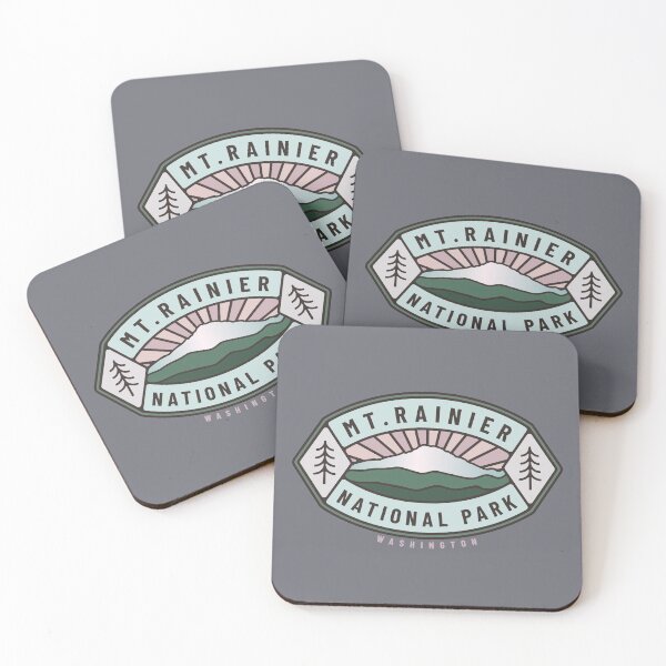 Item preview, Rainier National Park Logo designed and sold by spatiumnatura.