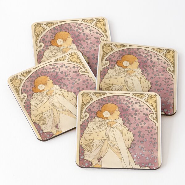 Item preview, Alphonse Mucha. Poster for The Lady with the Camellias, by Sarah Bernhardt designed and sold by likiska.