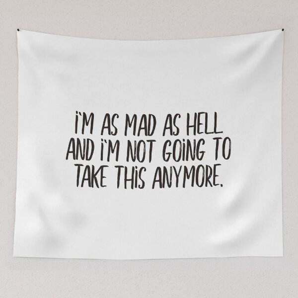 Item preview, As mad as hell (black) designed and sold by didijuca.