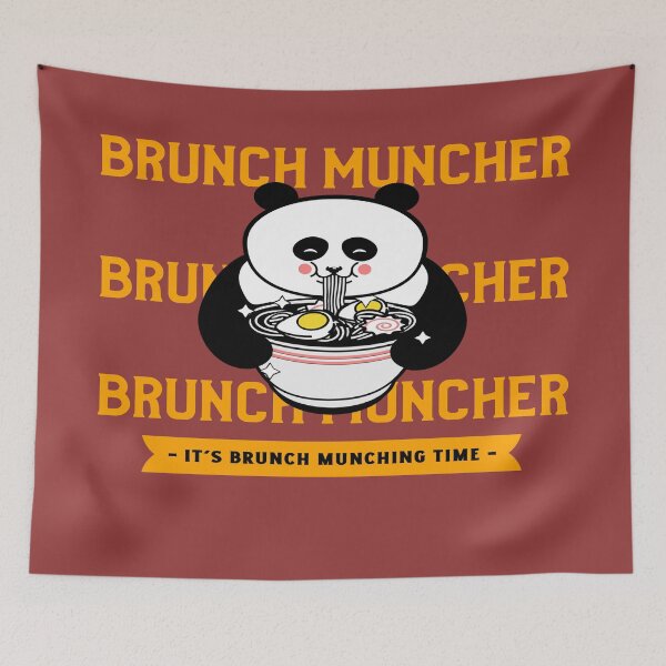 Item preview, Brunch Muncher Its Brunch Munching Time Ramen Noodle Panda designed and sold by LMcDs.