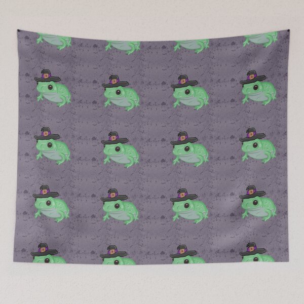 Item preview, Green Witch Frog designed and sold by RoserinArt.