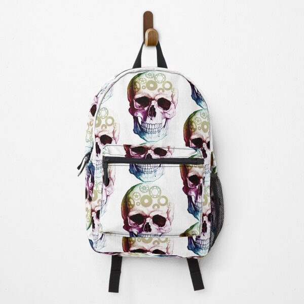 Item preview, Skull Art Colors Figure pillow modern hipster designed and sold by ArtGraphicworld.