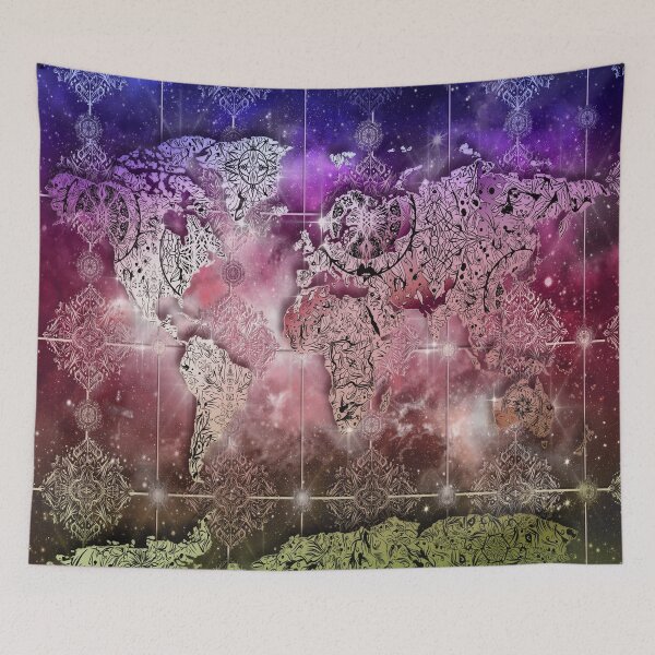 Item preview, world map designed and sold by BekimART.