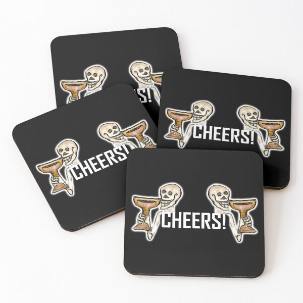 Item preview, Skeletons Cheering ArcheoNerdEng Halloween (Bust white variant) designed and sold by ArcheoNerd.