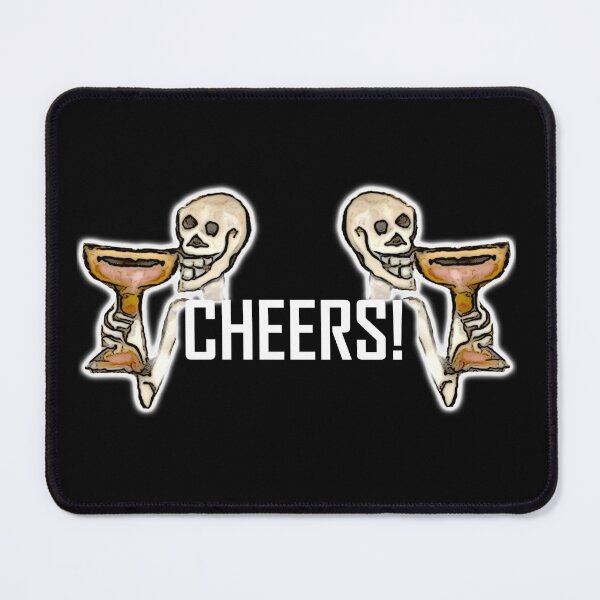 Item preview, Skeletons Cheering ArcheoNerdEng Halloween (Bust white variant) designed and sold by ArcheoNerd.