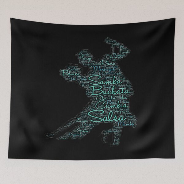 Item preview, Dancing Word Art Couple Bachata  Salsa designed and sold by Swigalicious.