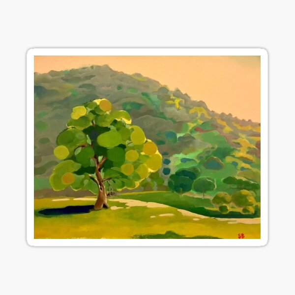 Coastal hills Sticker