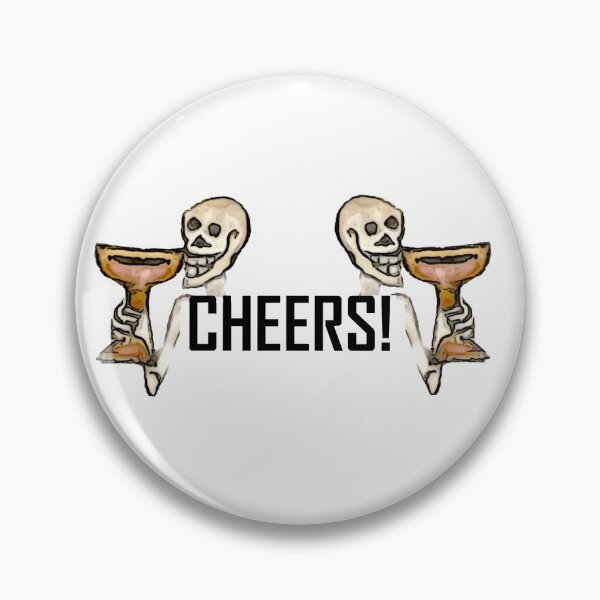 Item preview, Skeletons Cheering ArcheoNerdEng Halloween (Bust black variant) designed and sold by ArcheoNerd.