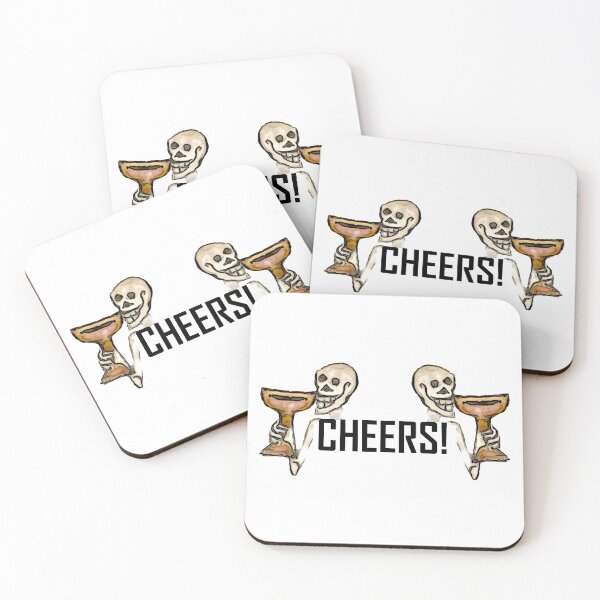 Item preview, Skeletons Cheering ArcheoNerdEng Halloween (Bust black variant) designed and sold by ArcheoNerd.