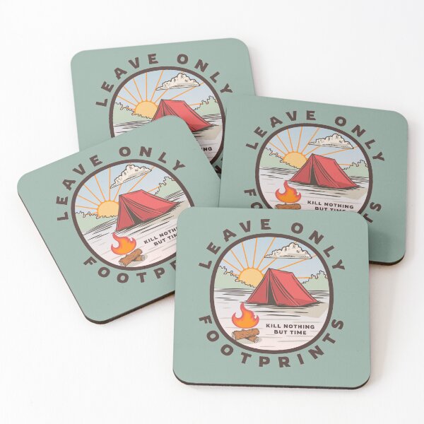 Item preview, Leave Only Footprints, Kill Nothing But Time designed and sold by spatiumnatura.