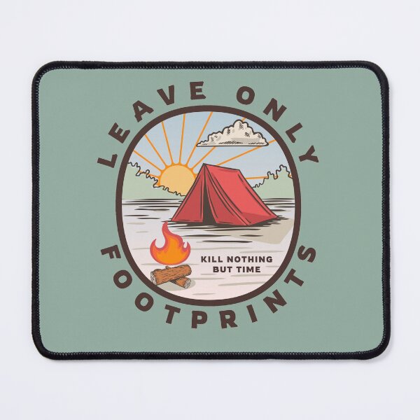 Item preview, Leave Only Footprints, Kill Nothing But Time designed and sold by spatiumnatura.