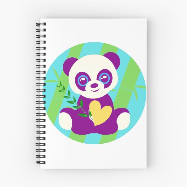 Item preview, Purple panda and bamboo - Panda designed and sold by Jessi-Sketches.