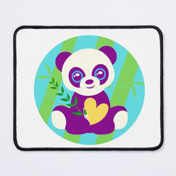 Item preview, Purple panda and bamboo - Panda designed and sold by Jessi-Sketches.