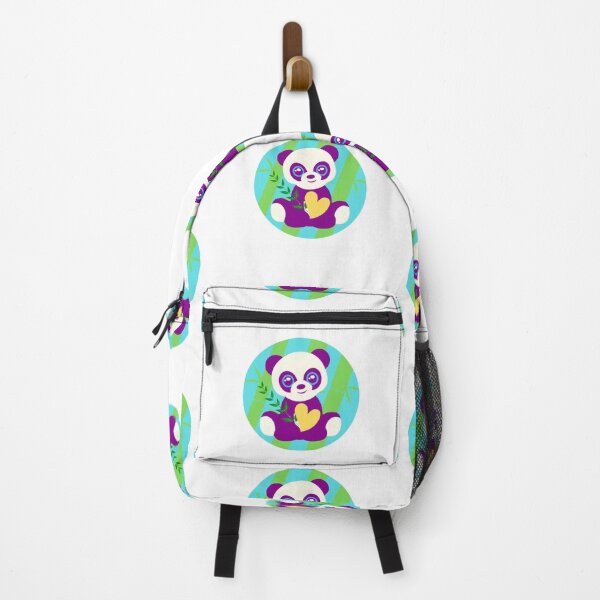 Item preview, Purple panda and bamboo - Panda designed and sold by Jessi-Sketches.