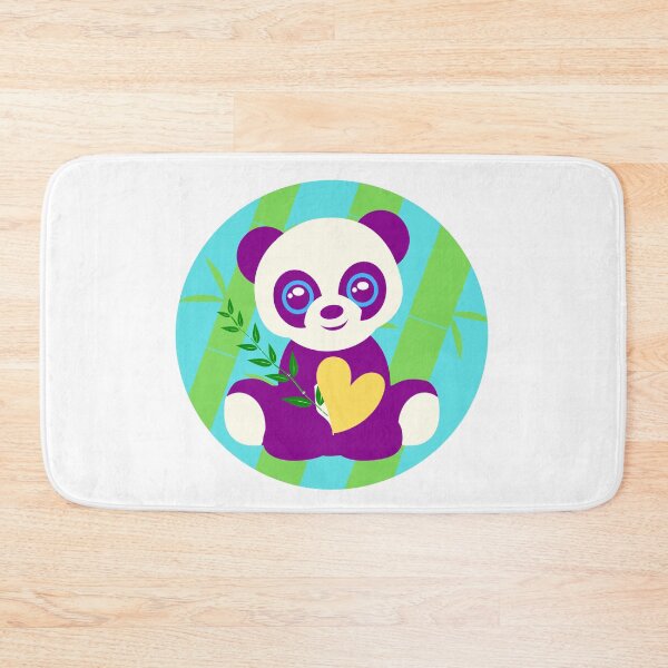 Item preview, Purple panda and bamboo - Panda designed and sold by Jessi-Sketches.