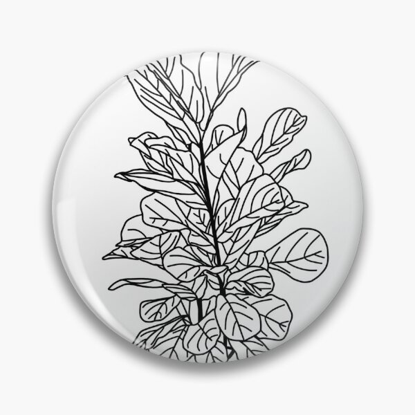 Item preview, Fiddle Leaf Fig Line Drawing designed and sold by makesbymiss.