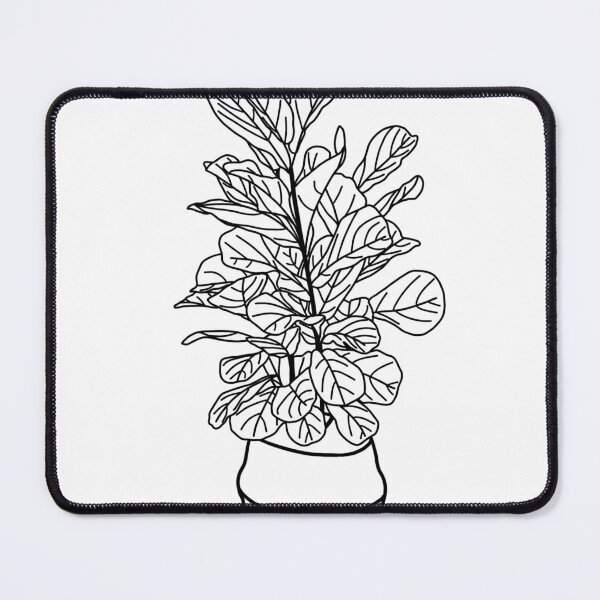 Item preview, Fiddle Leaf Fig Line Drawing designed and sold by makesbymiss.