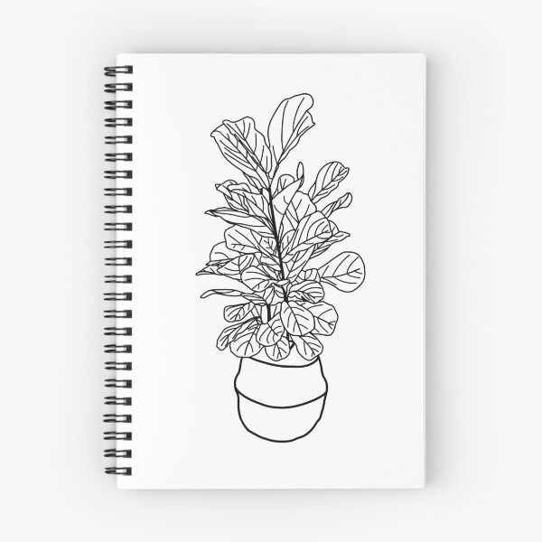 Item preview, Fiddle Leaf Fig Line Drawing designed and sold by makesbymiss.