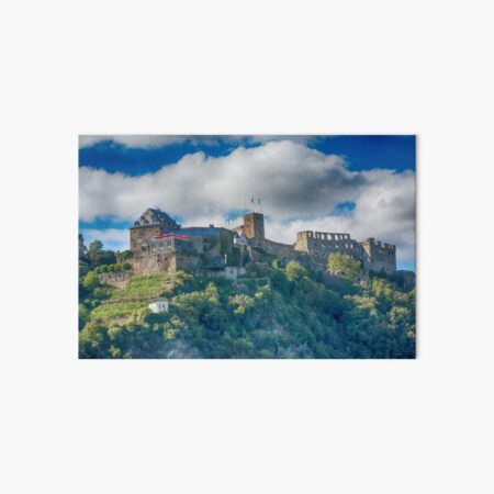 Castle Along the Rhine Gorge Art Board Print