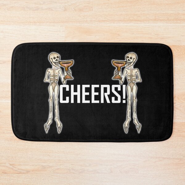 Item preview, Skeletons Cheering ArcheoNerdEng Halloween (body white variant) designed and sold by ArcheoNerd.