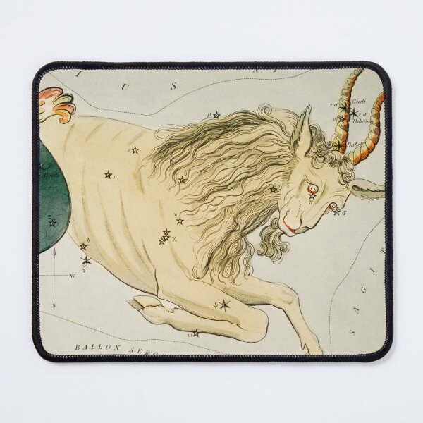 Item preview, Capricorn. Astronomical chart illustration of the zodiac Capricornus designed and sold by LazyOracle.