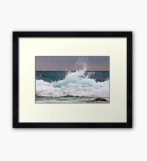 Big waves at the Little Cove ~ Bruce Peninsula, Ontario, Canada Framed Print