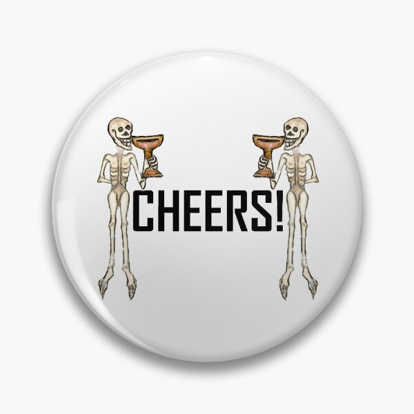 Item preview, Skeletons Cheering ArcheoNerdEng Halloween (body black variant) designed and sold by ArcheoNerd.