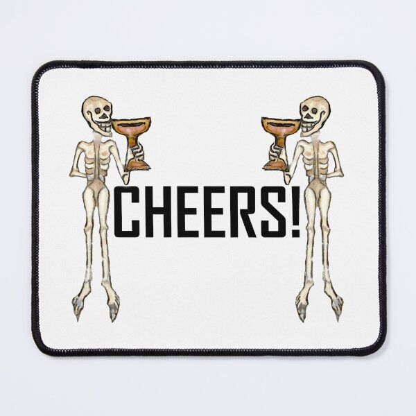 Item preview, Skeletons Cheering ArcheoNerdEng Halloween (body black variant) designed and sold by ArcheoNerd.