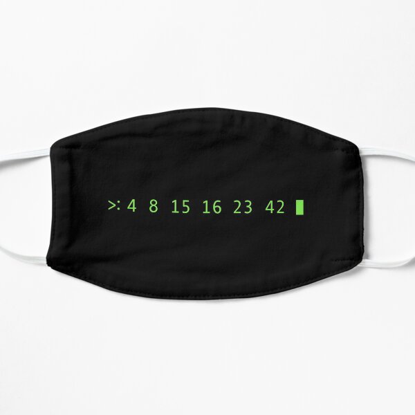 Lost - Dharma Initiative - 4 8 15 16 23 42 Flat Mask
